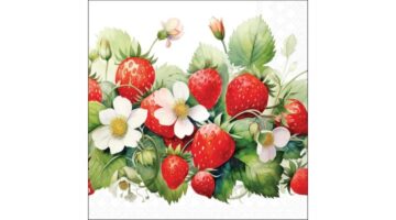 AMB.13320370 Juicy strawberries papírszalvéta 33x33cm