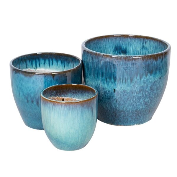 Emerson Classic kerámia növénytartó szett jégkék 22x22-39