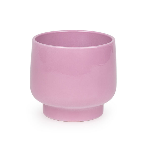 Krug kerámia kaspó antikrózsaszín 12cm