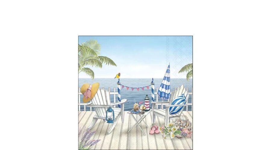 AMB.12520710 Sea view papírszalvéta 25x25cm