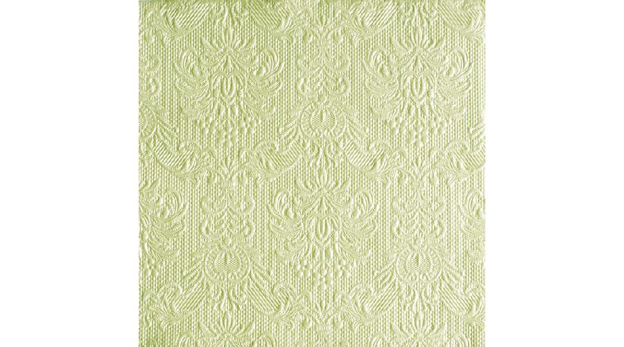 AMB.13306922 Elegance pearl green dombornyomott papírszalvéta 33x33cm