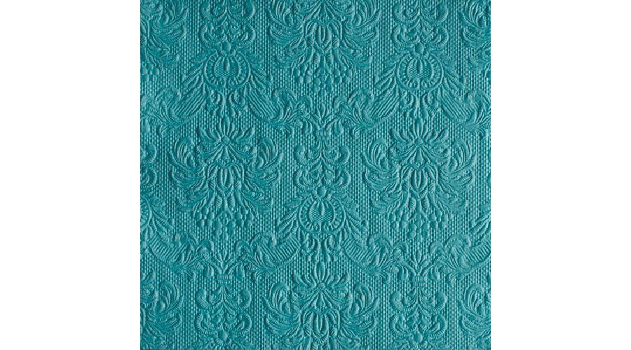 AMB.13307906 Elegance petrol dombornyomott papírszalvéta 33x33cm