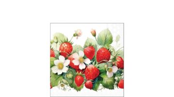 AMB.12520370 Juicy strawberries papírszalvéta 25x25cm