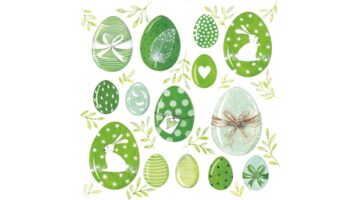 PPD.C233002944 Easter Green papírszalvéta 33x33cm