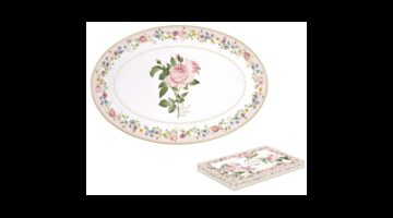 R2S.1316CHRO Porcelán ováltálca 35x23
