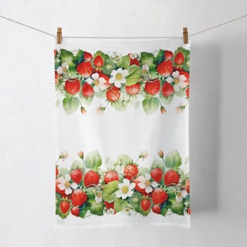 AMB.17820370 Juicy stawberries konyharuha 50x70cm, 100% pamut