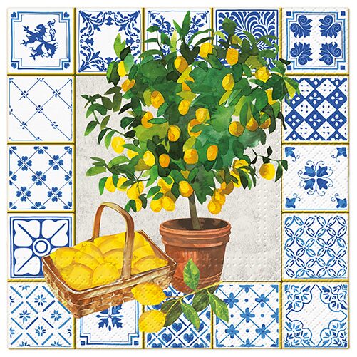 Citrus Tree papírszalvéta 33x33cm, 20 db-os