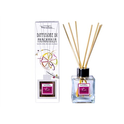 Diffúzor-Calabriai illóolaj rattanpálcával, 100ml, Fior di Mandorlo (Mandulavirág)