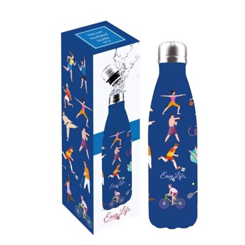 Duplafalú rozsdamentes acél hőtartó útipalack 500ml, Sports