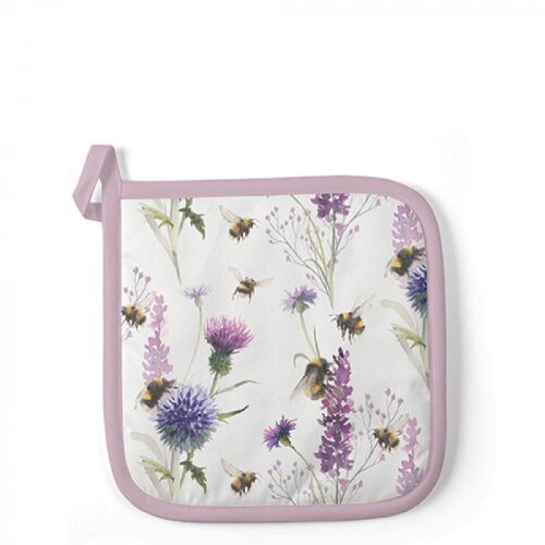 Edényalátét Bumblebees in the Meadow 20x20cm, 100% pamut