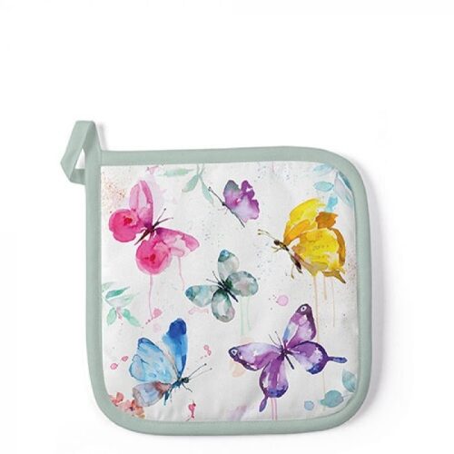 Edényalátét Butterfly Collection White 20x20cm, 100% pamut