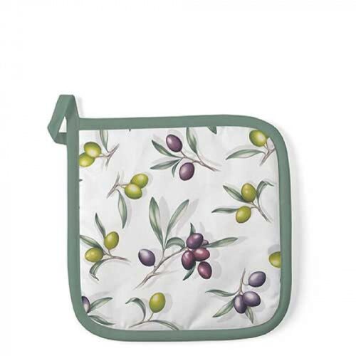 Edényalátét Delicious Olives 20x20cm, 100% pamut