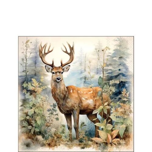 Papírszalvéta Deer in the Woods 25x25cm, 20db-os