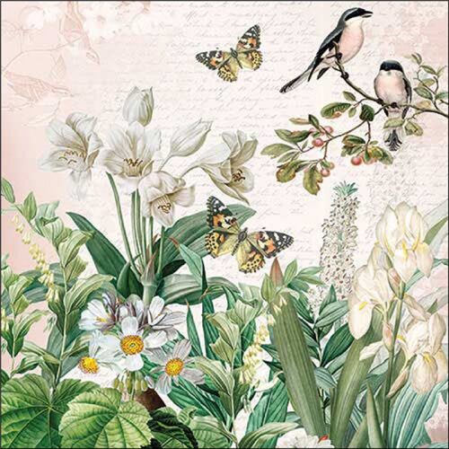 Flower garden papírszalvéta 33x33cm, 20db-os