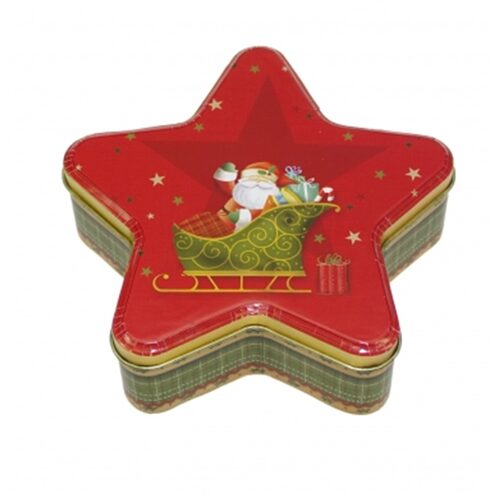 Konyhai csillag fémdoboz 153x146x45mm, Christmas Magic