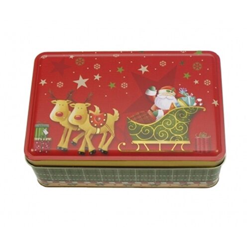 Konyhai fémdoboz, 155x100x57mm, Christmas Magic