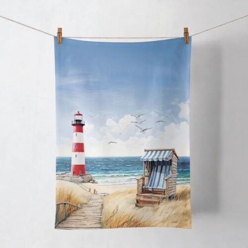 Konyharuha 50x70cm, 100% pamut, Beach Walk