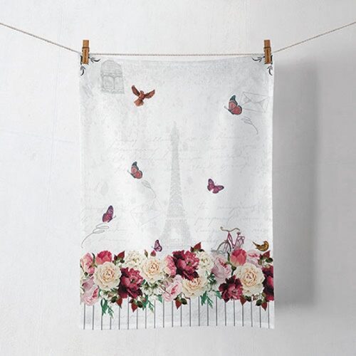 Konyharuha Romantikus Párizs 50x70cm, 100% pamut