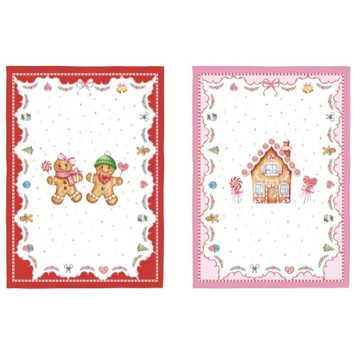 Konyharuhaszett 2 db-os 50x70cm, 100% pamut, Sweet Christmas