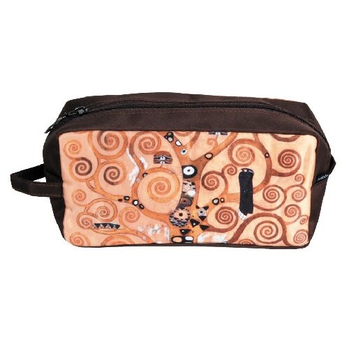 Kozmetikai táska 25x12x8cm, polyester,Klimt:Életfa