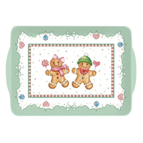Műanyag tálca 22x15cm, Sweet Christmas