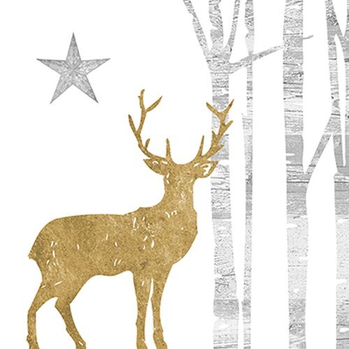 Mystic Deer gold papírszalvéta 33x33cm,20db-os