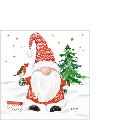 Papírszalvéta 25x25cm, 20db-os, Christmas Buddy