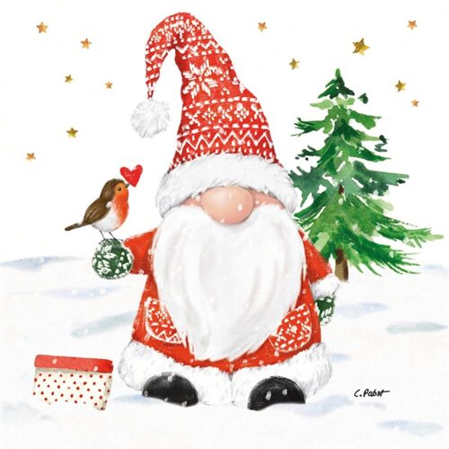 Papírszalvéta 33x33cm, 20db-os, Christmas Buddy