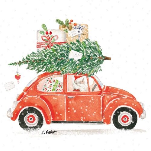 Papírszalvéta 33x33cm, 20db-os, Christmas delivery