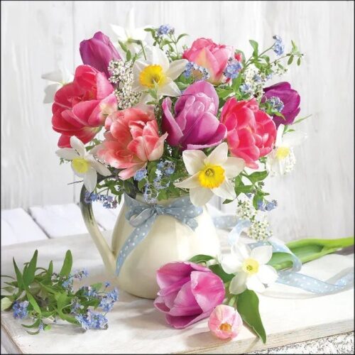 Papírszalvéta 33x33cm, 20db-os Fresh spring flowers