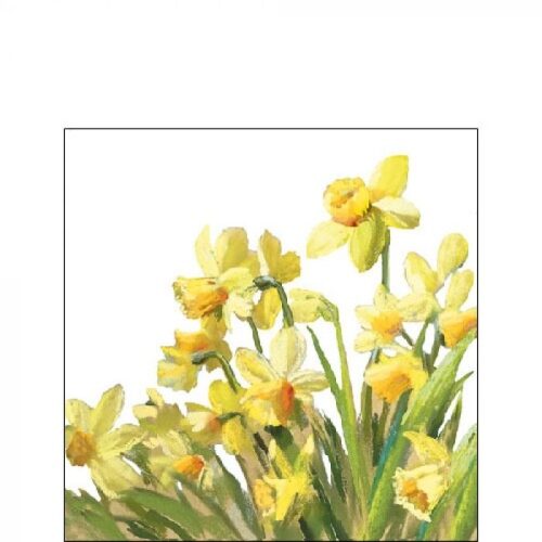 Papírszalvéta Arany Nárciszok 25x25cm, 20db-os