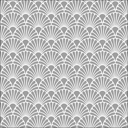 Papírszalvéta Art Deco ezüst fehér 33x33cm, 20db-os