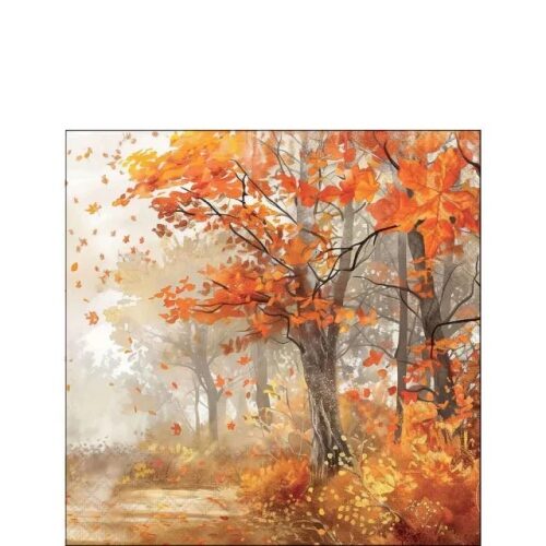 Papírszalvéta Autumn tree 25x25cm, 20db-os