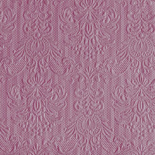 Papírszalvéta Elegance Halvány Rózsa dombornyomott 33x33cm, 15db-os