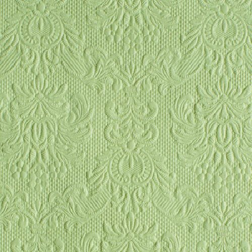 Papírszalvéta Elegance Halvány Zöld dombornyomott 33x33cm, 15db-os