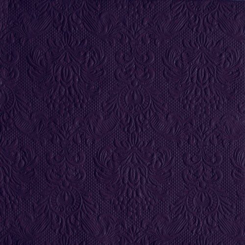 Papírszalvéta Elegance Lila dombornyomott 33x33cm, 15db-os