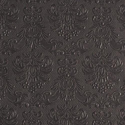 Papírszalvéta Elegance Sötétszürke dombornyomott 33x33cm, 15db-os