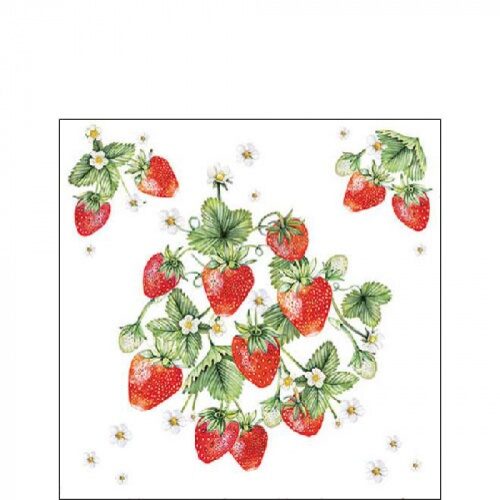Papírszalvéta Epercsokor 25x25cm, 20db-os