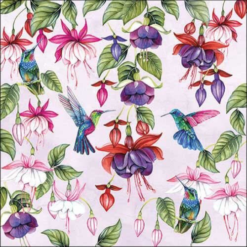 Papírszalvéta Fuchsia 33x33cm, 20db-os