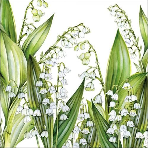Papírszalvéta Gyöngyvirág 33x33cm, 20db-os