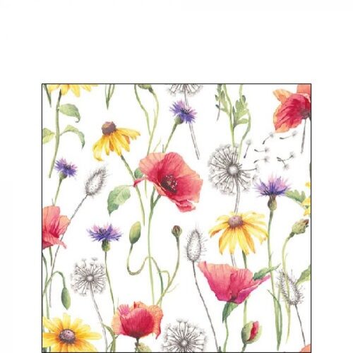 Papírszalvéta Pipacsmező 25x25cm, 20db-os