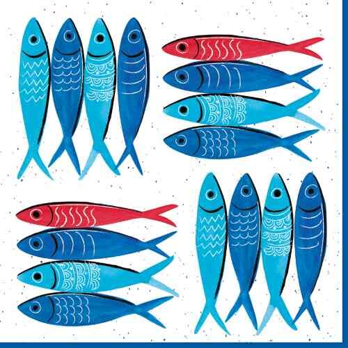 Papírszalvéta Sardine's Party 33x33cm, 20 db-os