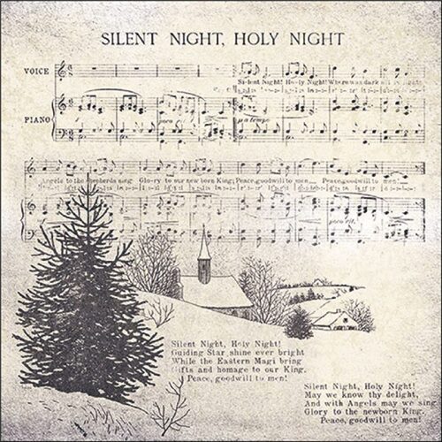 Papírszalvéta Silent night, 33x33cm, 20db-os