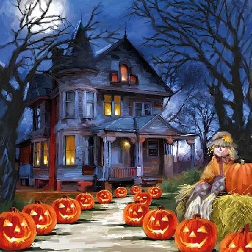 Papírszalvéta Spooky 33x33cm, 20db-os