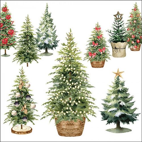 Papírszalvéta Tree collection, 33x33cm, 20db-os