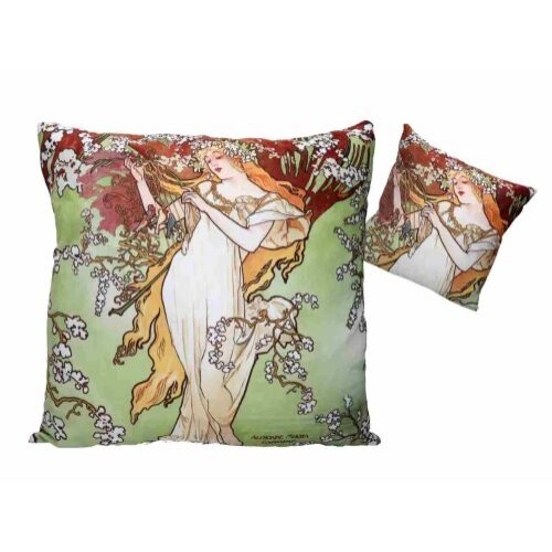 Párna 50x50cm,polyester,Mucha:Tavasz