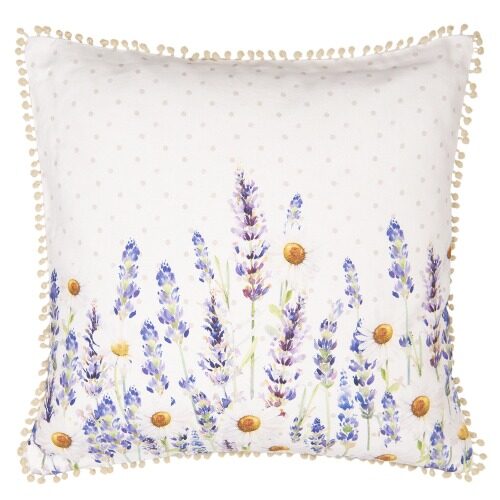 Párnahuzat 40x40cm, 100% pamut, Lavender Field