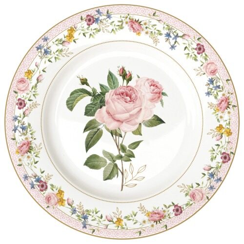 Porcelán desszerttányér 19cm, Chant des Roses