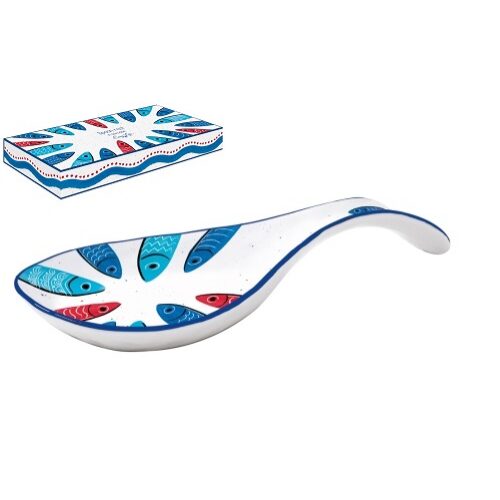 Porcelán fakanáltartó Sardine's Party 26x12cm dobozban