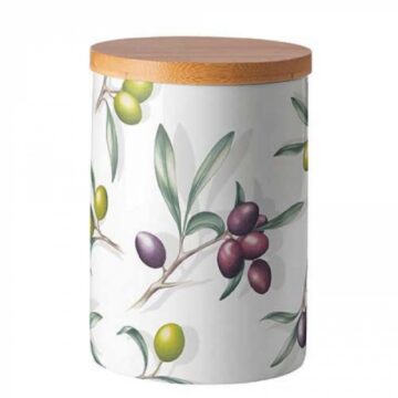 Porcelán konyhai tároló Delicious olives 13,5x10cm